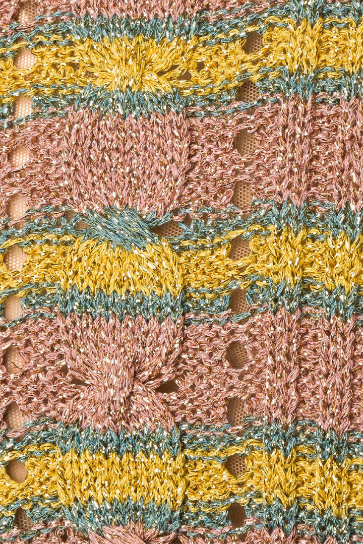 Philosophy Di Lorenzo Serafini Size 8 Metallic Striped Knit Sweater