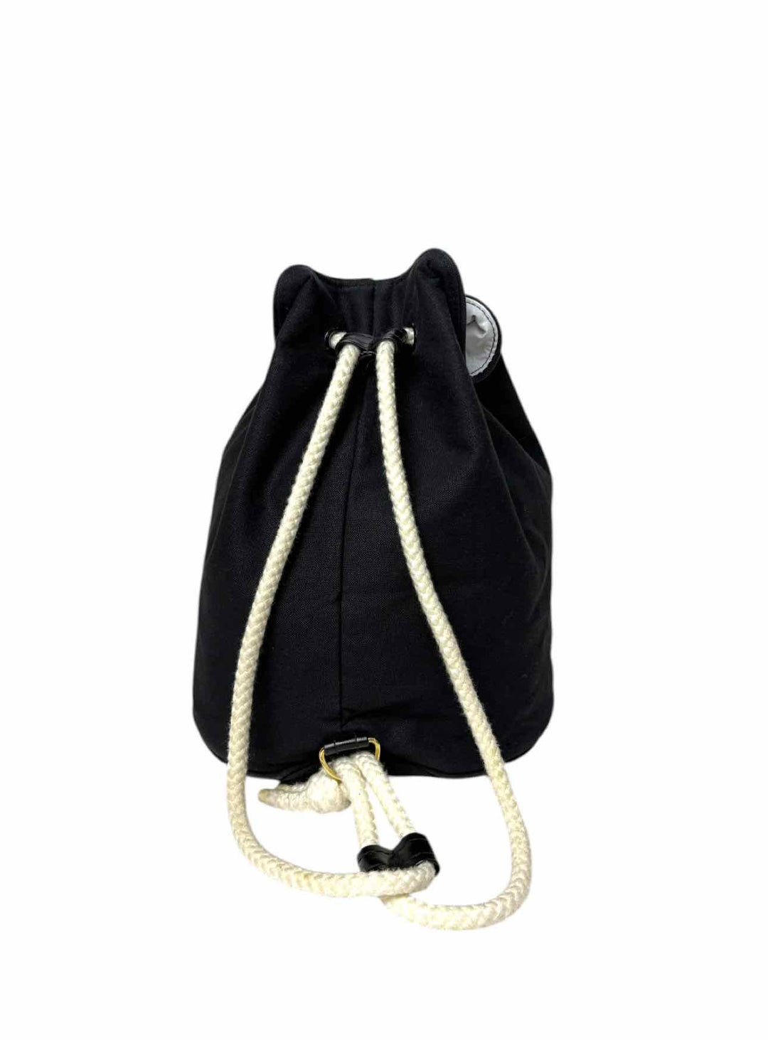 Chanel Soleil Drawstring Fabric Bucket Bag Purse