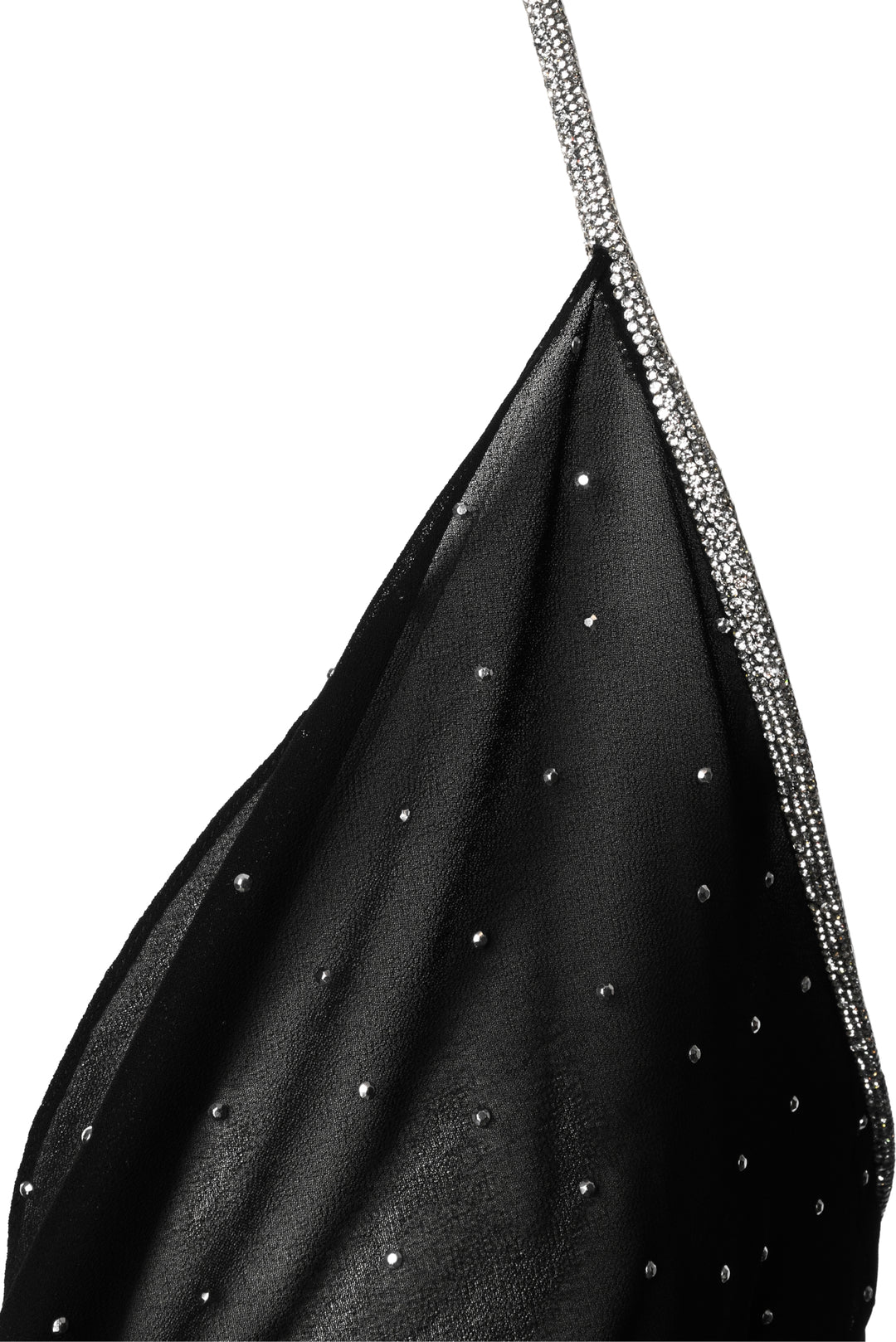 Nue Studio Size 38 Crystal Embellished Sheer Halter Dress