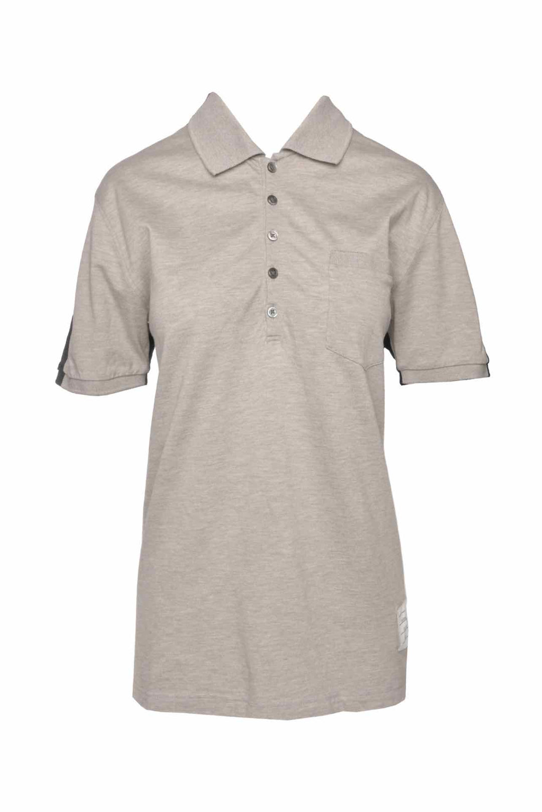 Thom Browne Size 4 Men's Cotton 2 Tone Polo Shirt