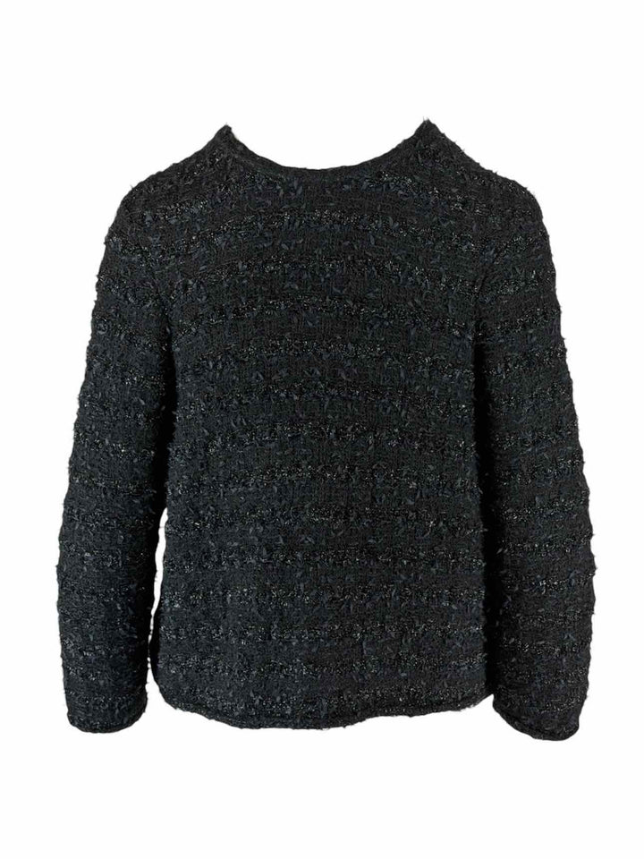 Balenciaga Size M 2022 Sparkly Tweed Back to Front Sweater