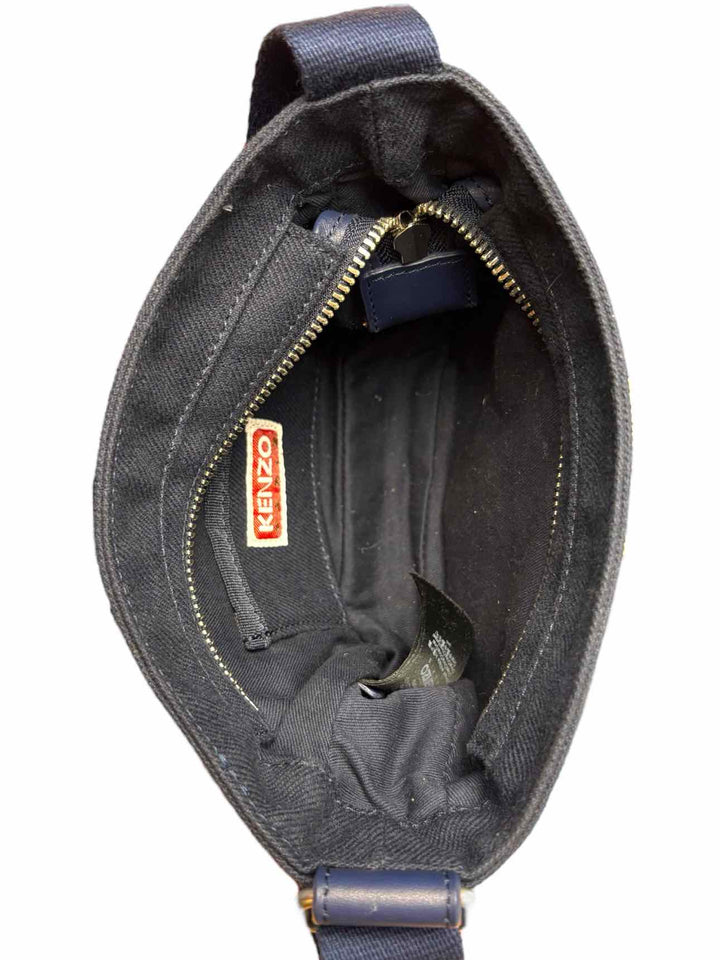 Kenzo Embroidered Logo Cotton Crossbody  Purse