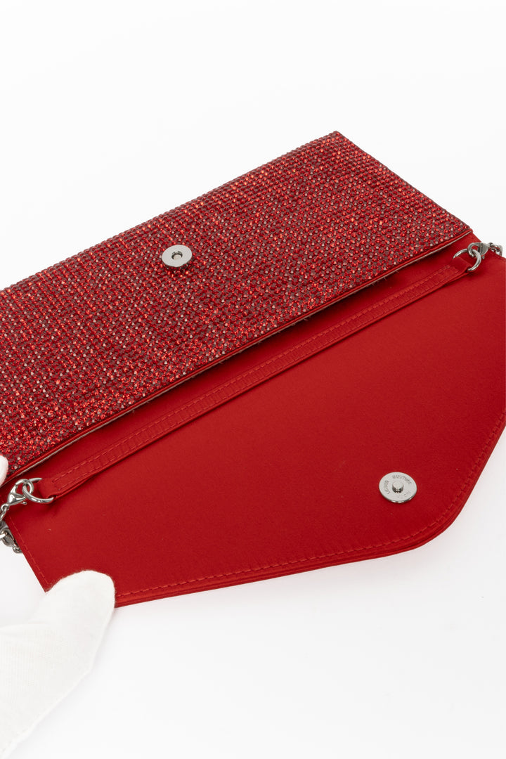 Judith Leiber Crystal Envelope Clutch