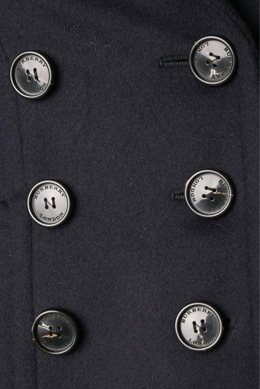 Burberry London Size 2 Double Breasted Wool Blend  Coat