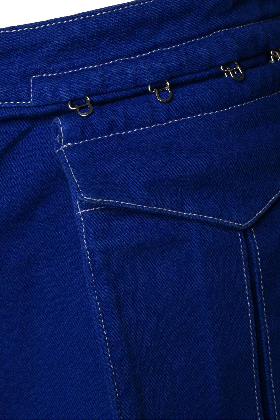 Dion Lee Size 2 Denim Cargo Mini Skirt
