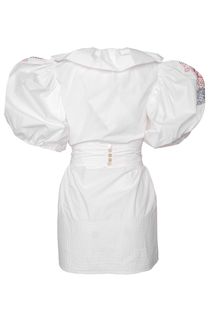 Patou Size 34 Volume Sleeve Mini Dress