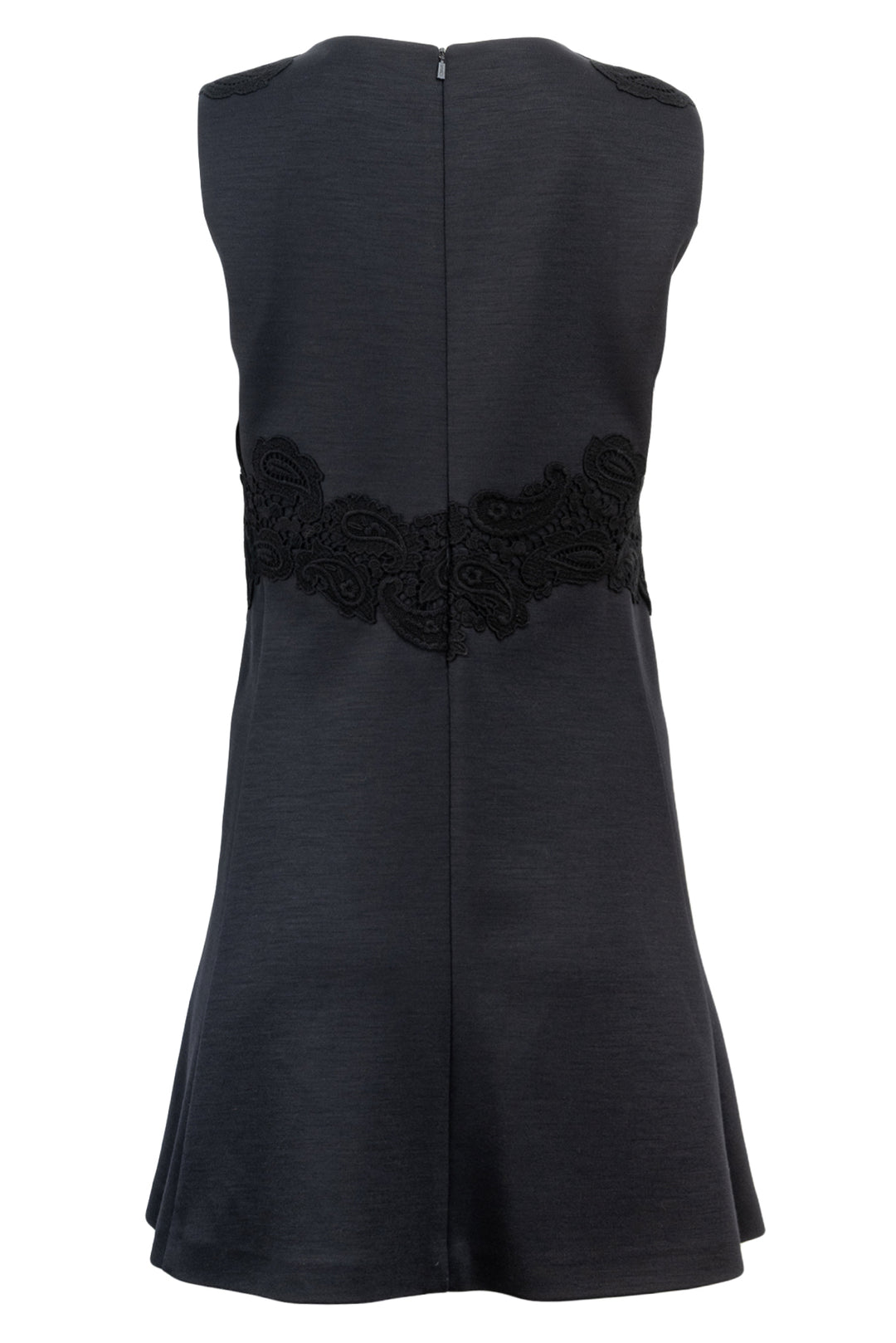Chloe Size 40 Lace Applique Sleeveless Dress