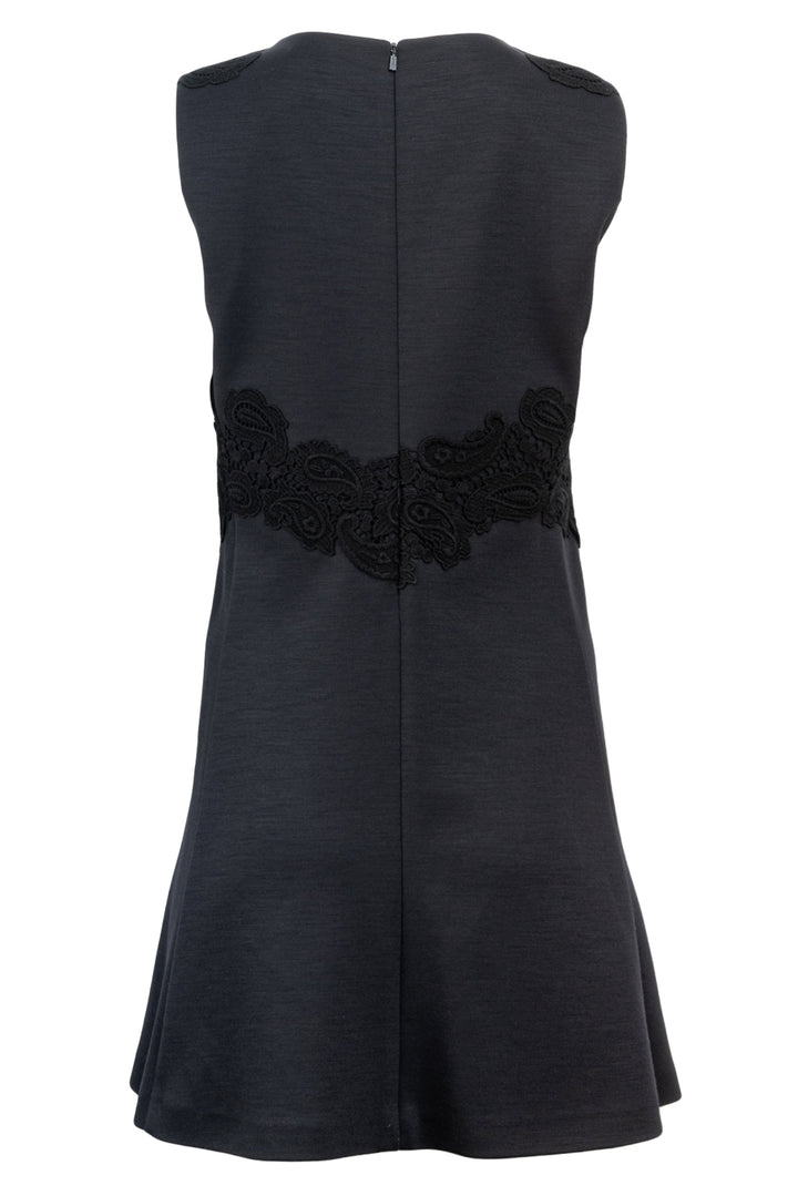 Chloe Size 40 Lace Applique Sleeveless Dress