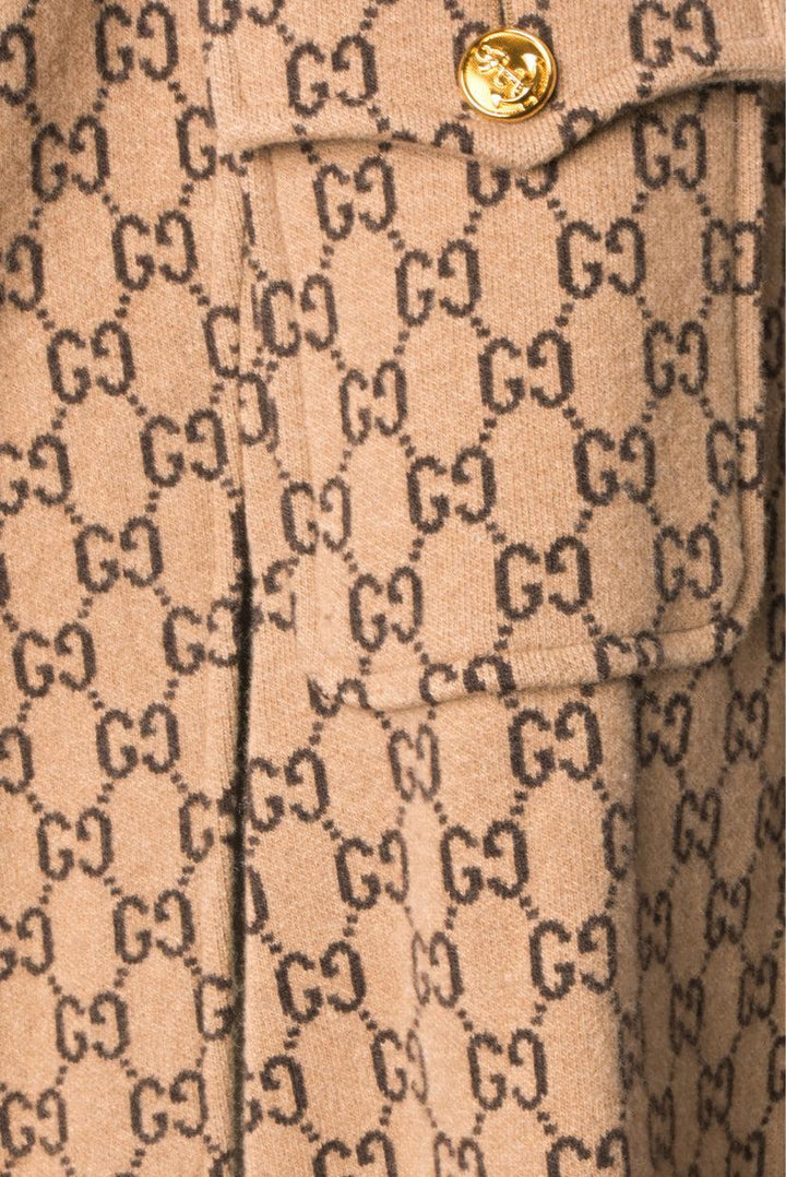 Gucci Size XL GG Wool Cape