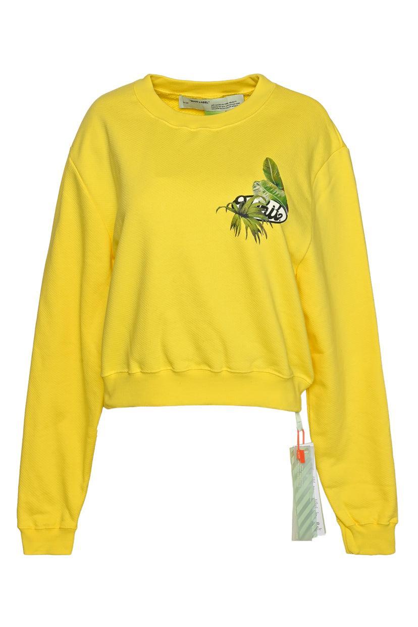 Off White Size M Racing Crewneck Sweatshirt