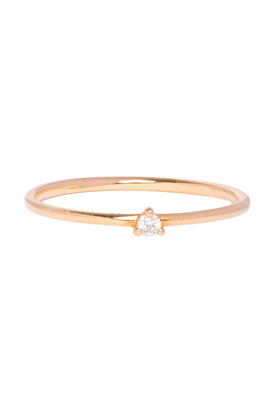 Liven Size 6 14K Yellow Gold & Diamond Souli Single Stackable Band Ring