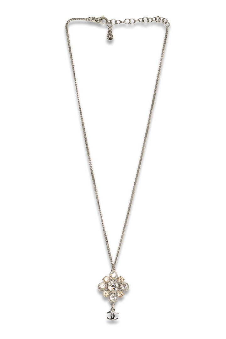 Chanel Size OS 2012 Crystal CC Drop Pendant Necklace