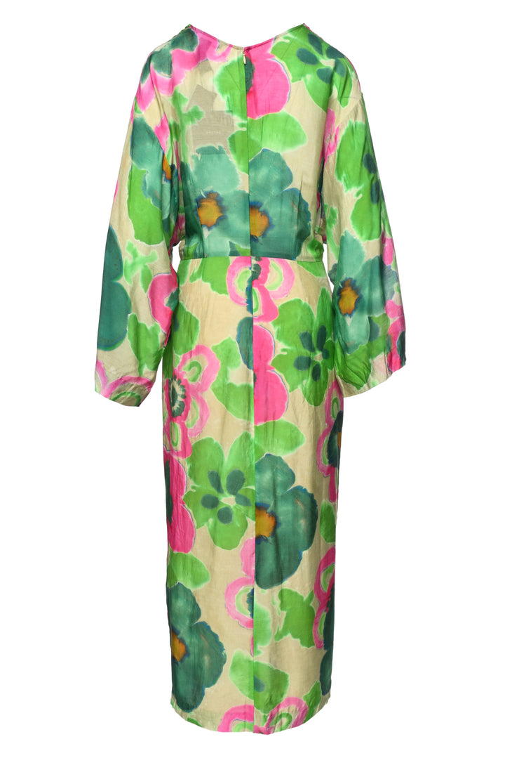 Smythe Size M Floral Twist Maxi Dress