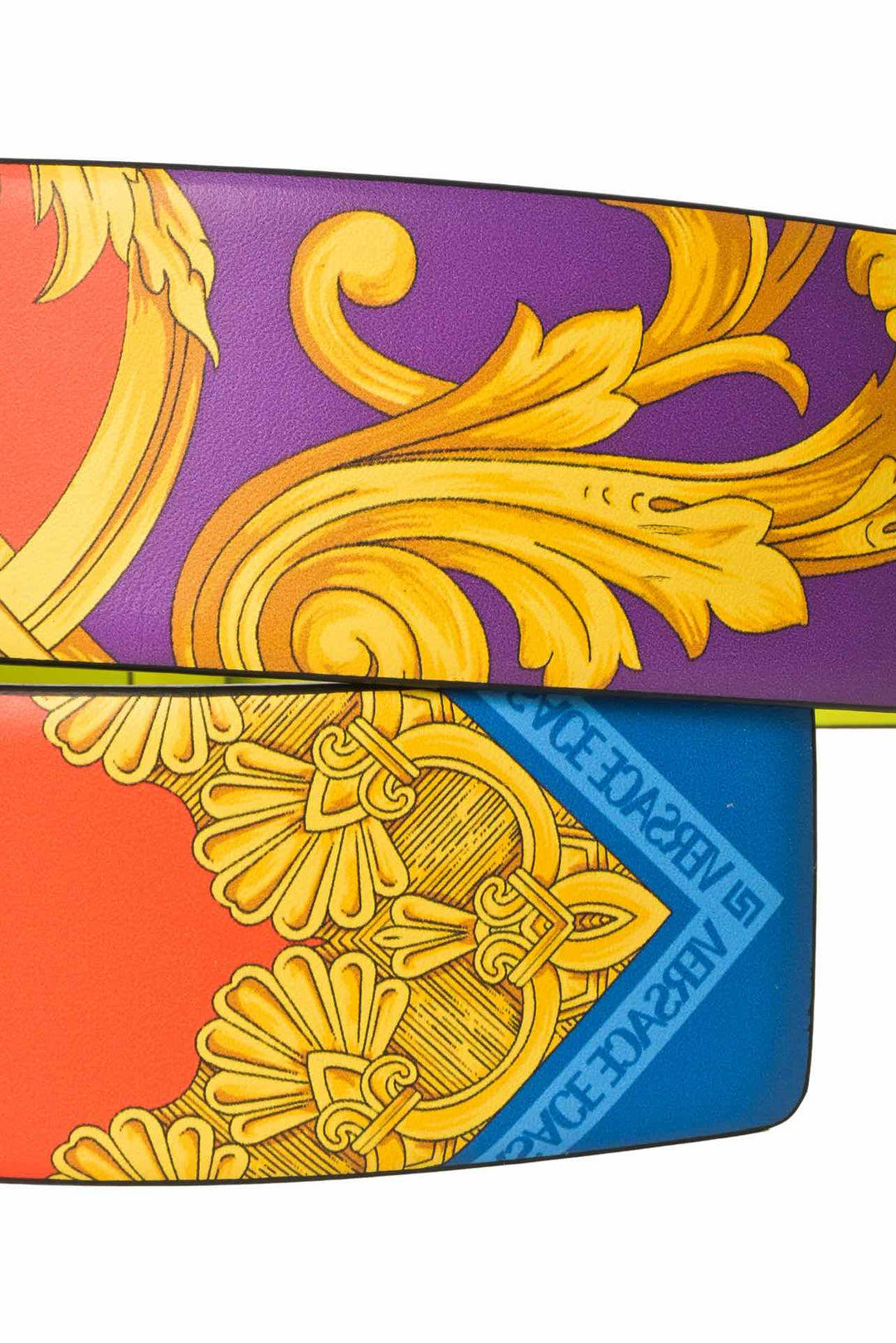 Versace Size 42 Men's Medusa Head Baroque Print Belt