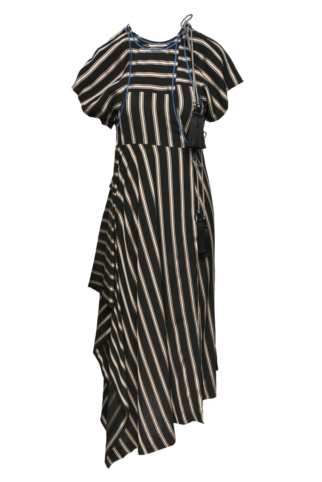 Etro Size 40 Striped Wrap Dress