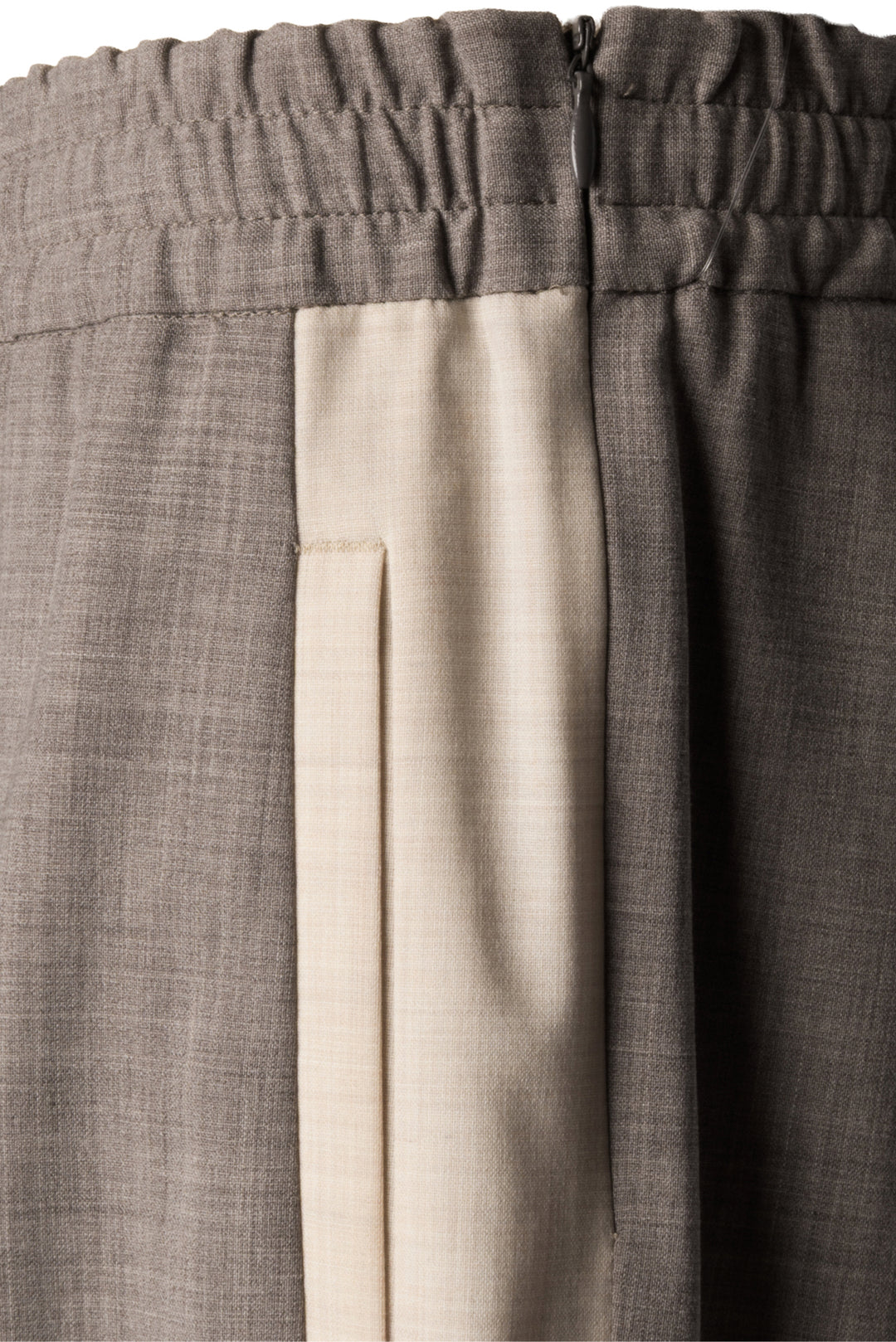 Lorena Antoniazzi Size 10 Stretch Wool Side-Stripe Pants