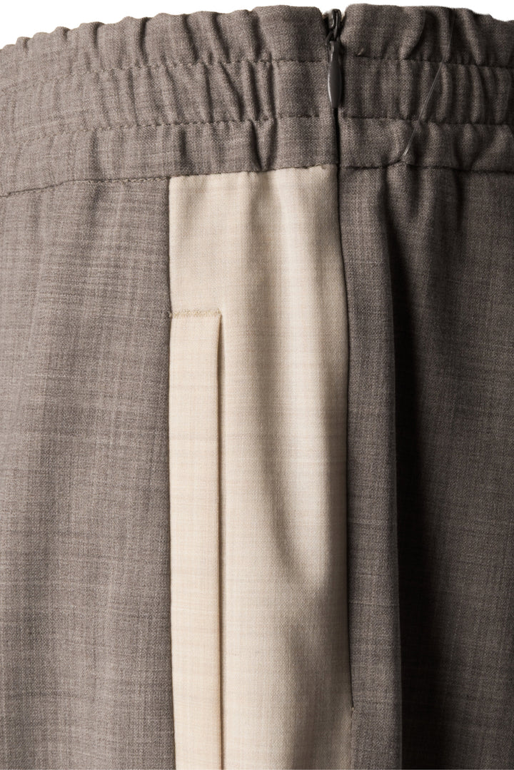 Lorena Antoniazzi Size 10 Stretch Wool Side-Stripe Pants
