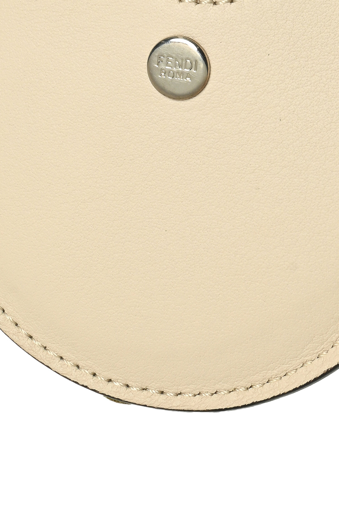 Fendi Leather Flower Applique Mirror Bag Charm