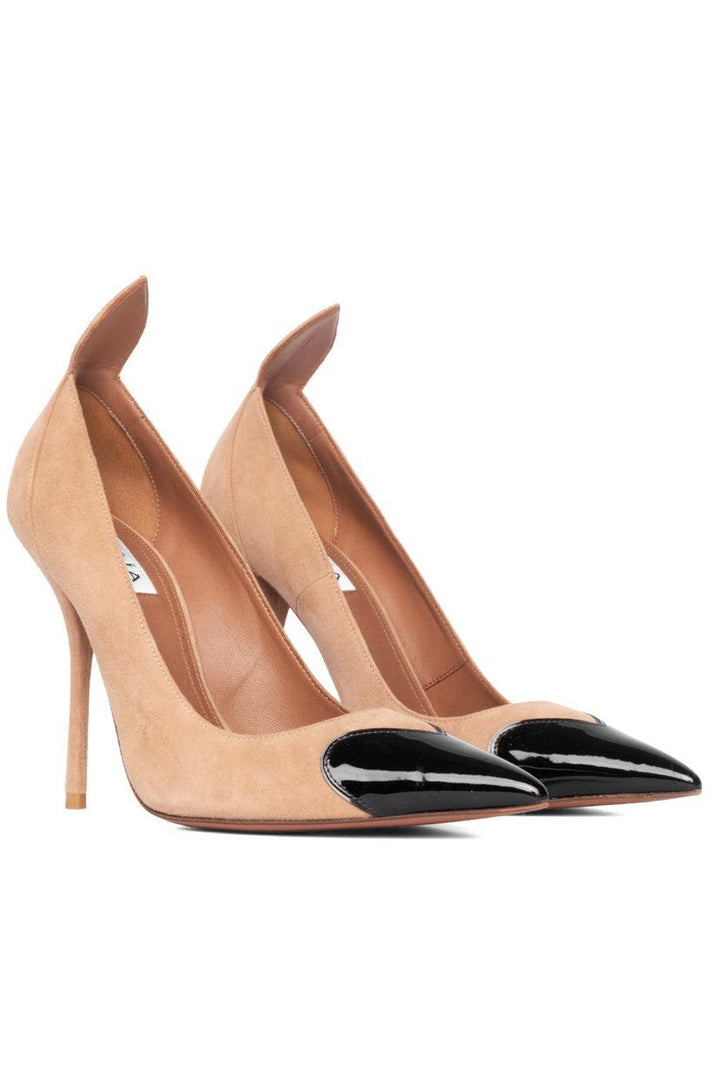 Alaia Size 38 Heart Patent Leather And PVC Mules