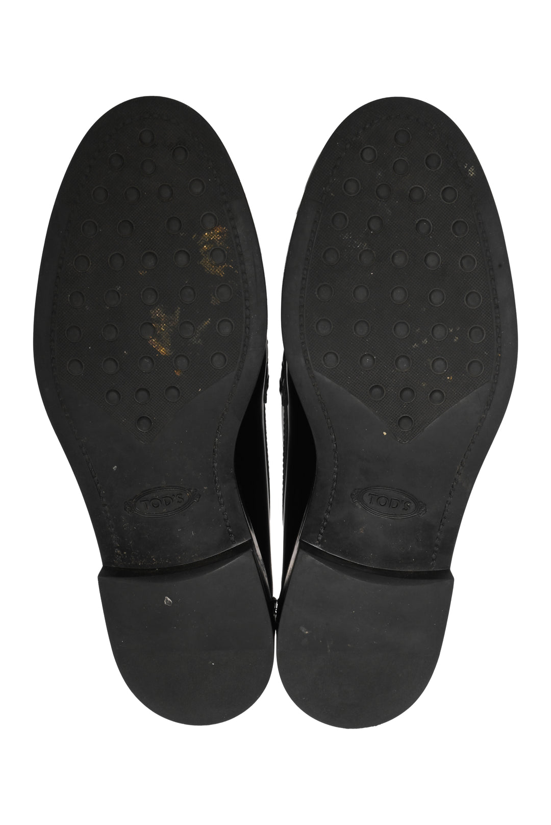 Tod's Size 37.5 Kate Studded Patent Leather Loafers