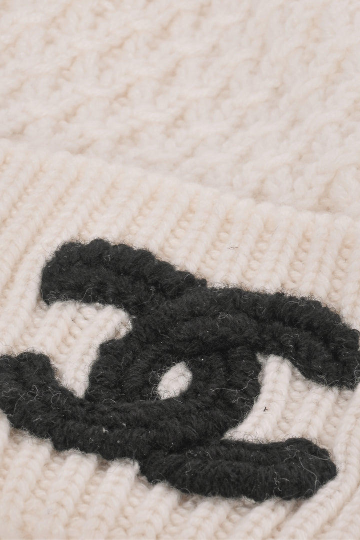 Chanel Size OS CC Cashmere Beanie
