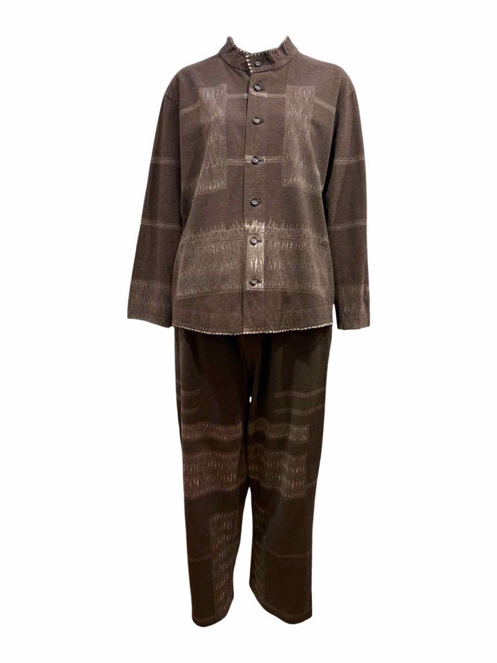 Issey Miyake Heart Haat Printed Wool Blend Size 3 Suit