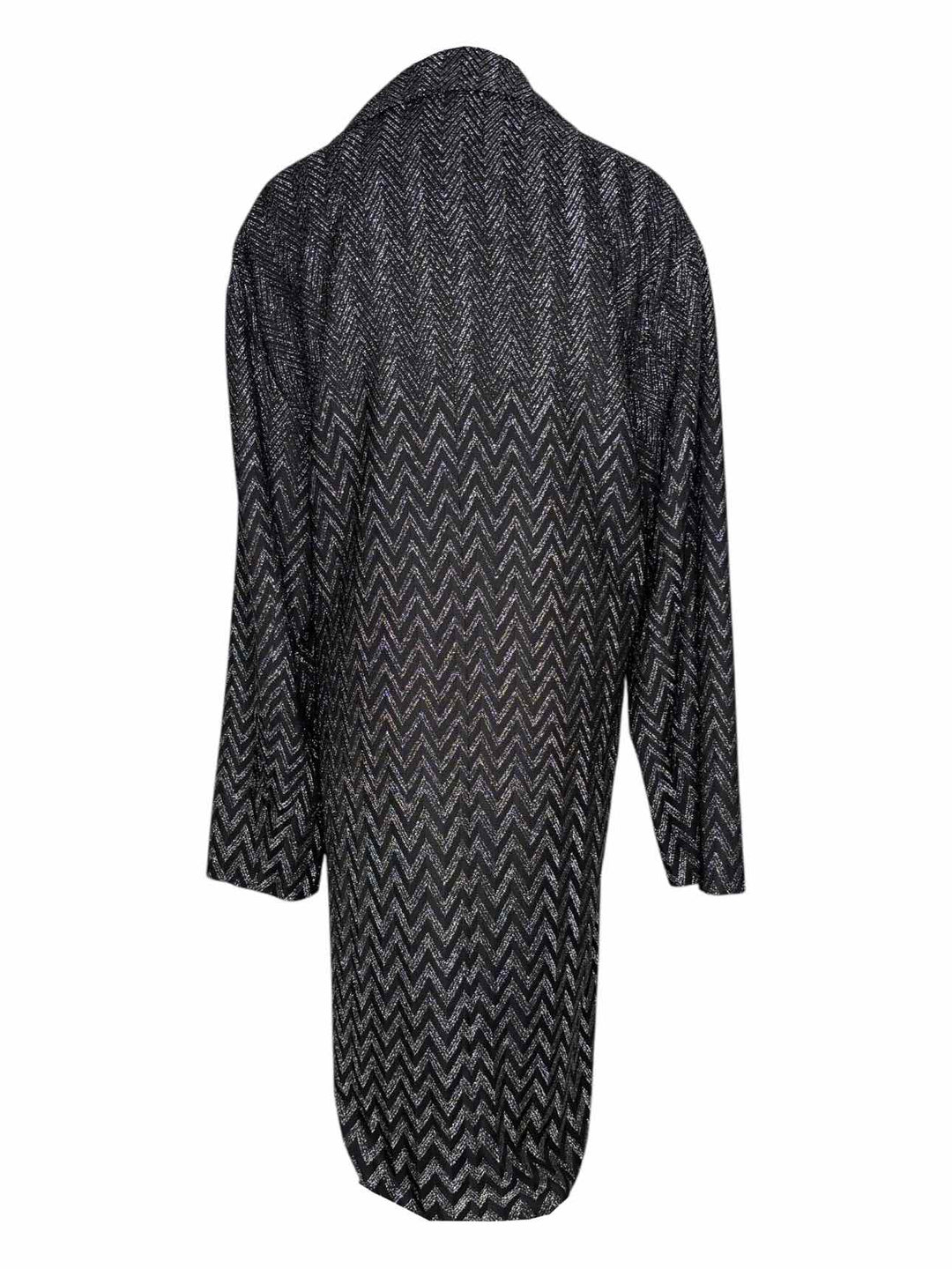 Missoni Metallic Chevron Pattern Size 48 Coat
