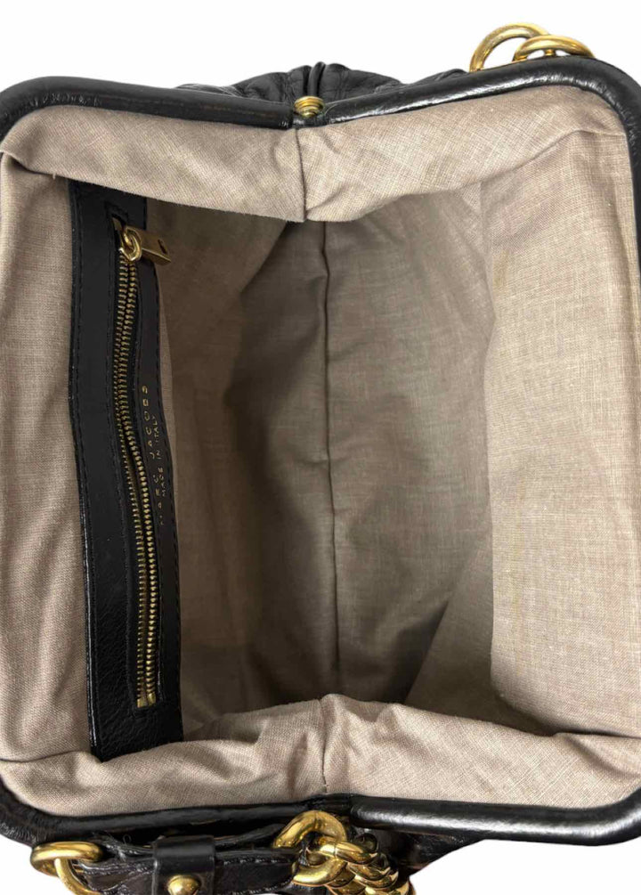 Marc Jacobs Original Small Quilted Leather Stam Kiss-Lock Chain  Purse
