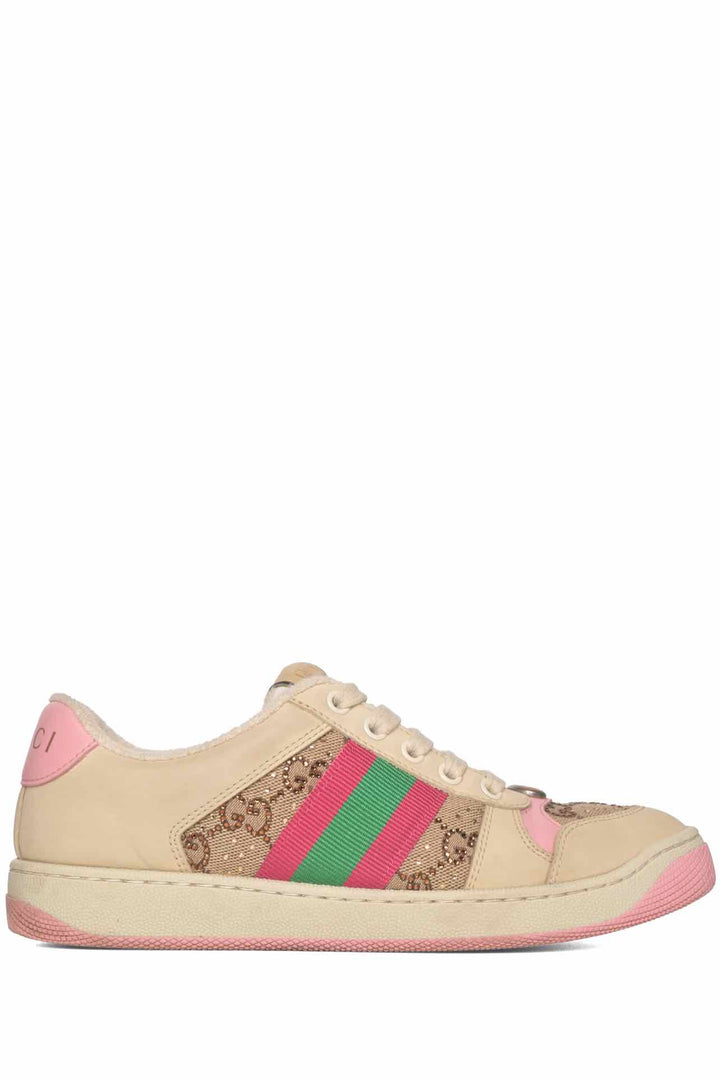 Gucci Size 36 Crystal GG Screener Sneakers