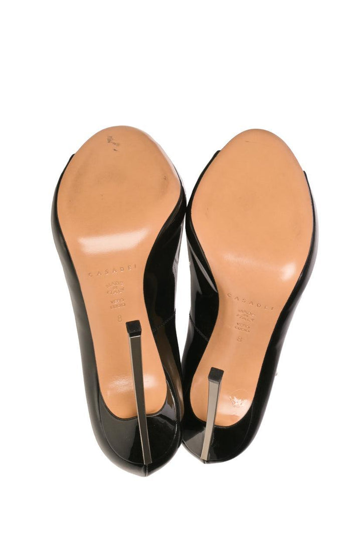 Casadei Size 8 Peep Toe Blade Pumps