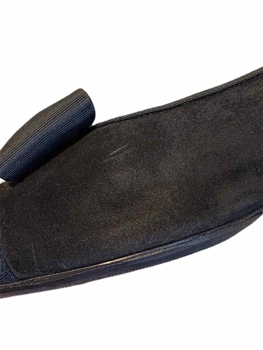 Chanel Size 38.5 Suede/Grosgain Ballet Flats