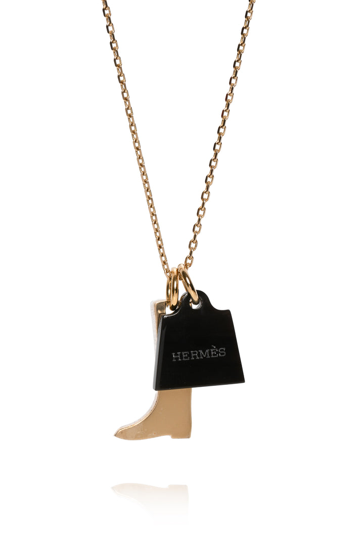 Hermes Amulette Maroquinier Necklace