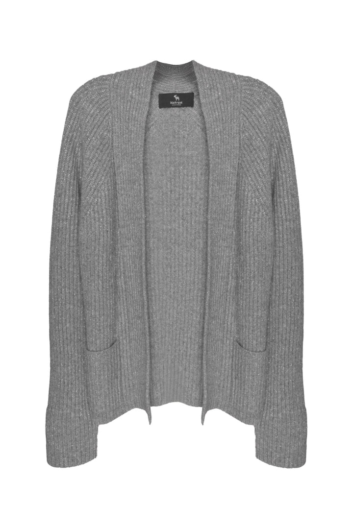 Black Goat Size M Sparkle Cashmere Knit Cardigan