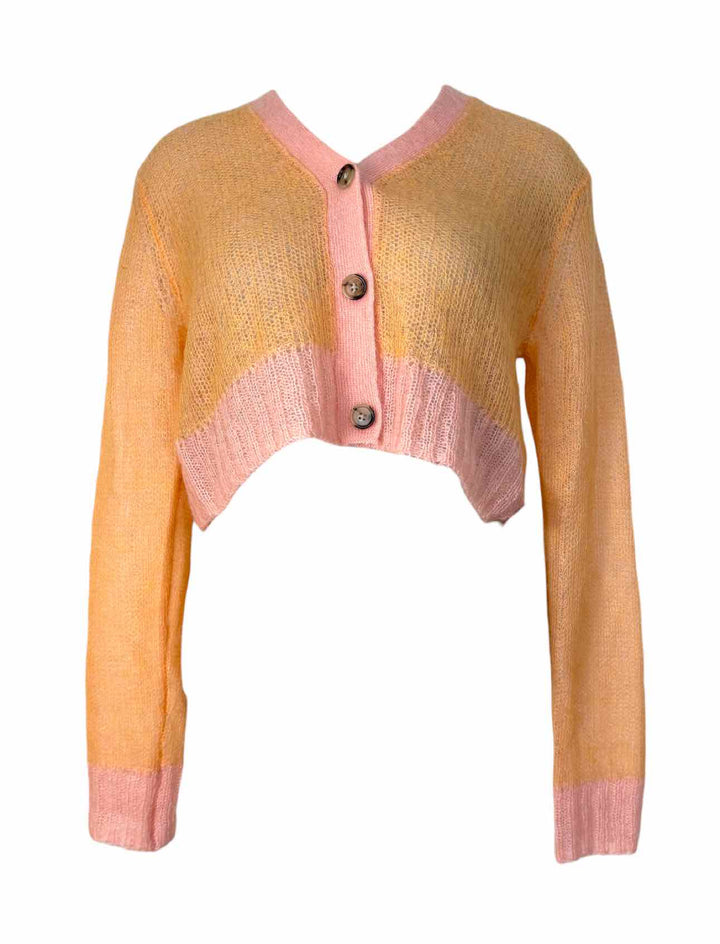 Acne Studios Size XS Appricot Orange Cropped  Cardigan
