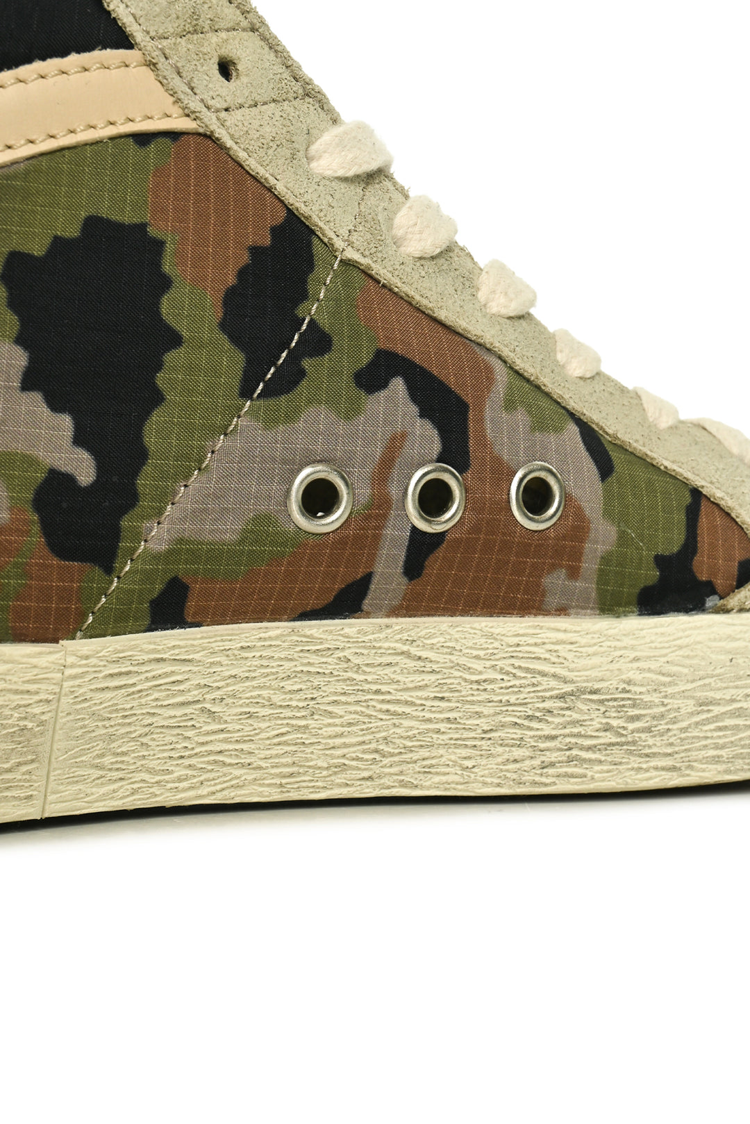 Golden Goose Size 38 Camouflage Mid Star Sneaker