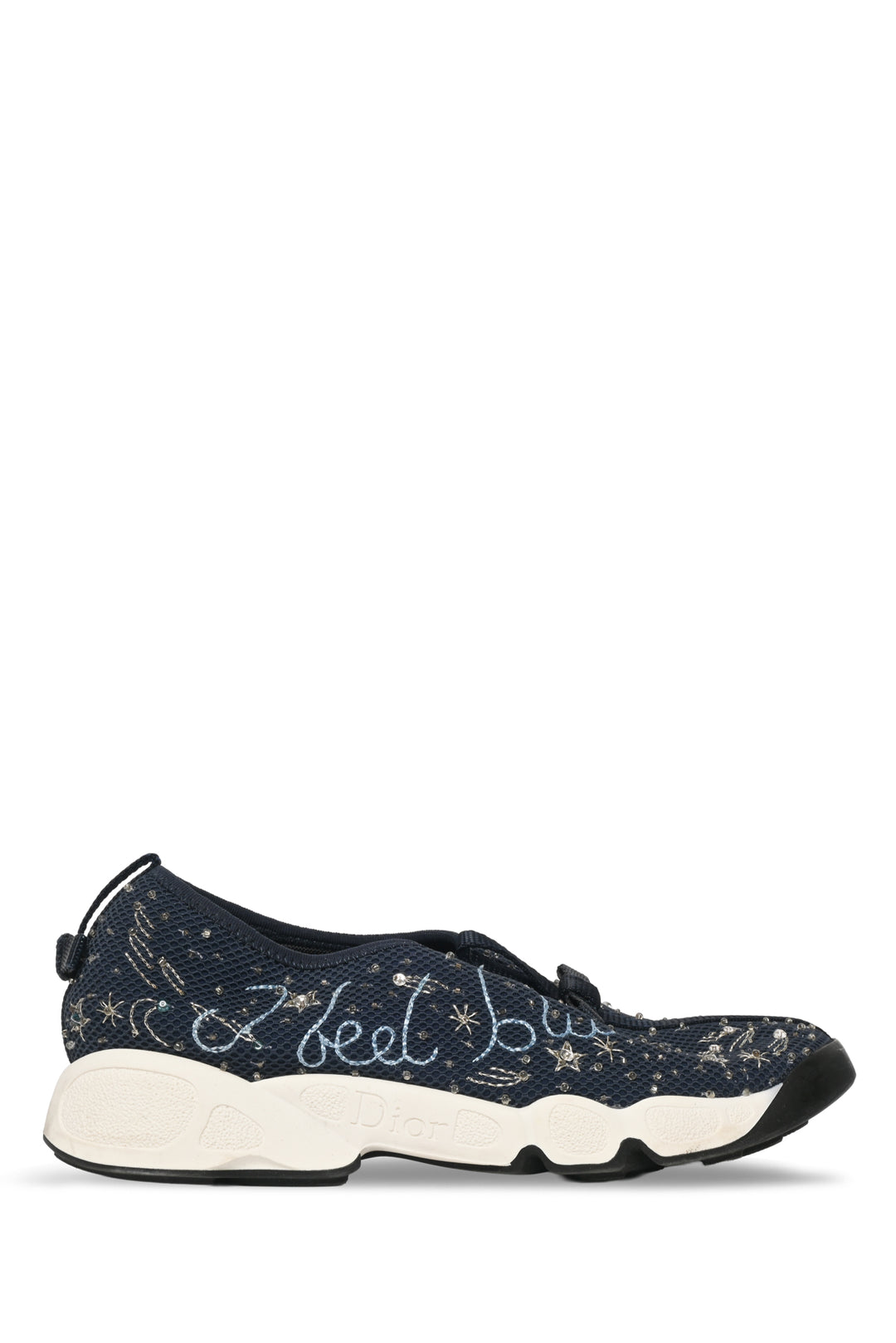 Dior Size 35 'I Feel Blue' Fusion Slip On Sneaker