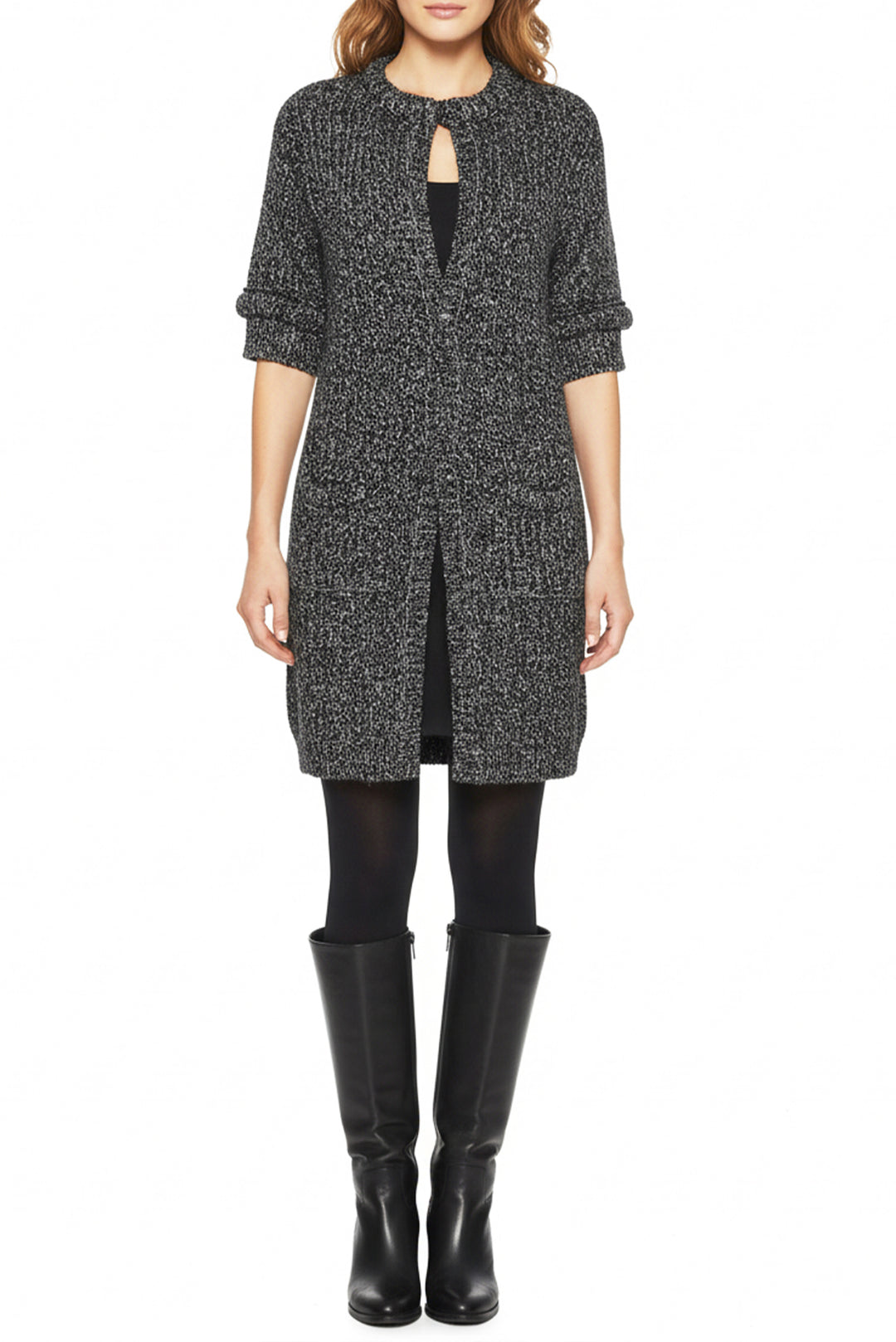 Red Valentino Size XS Midi Short Sleeve Knit Cardigan