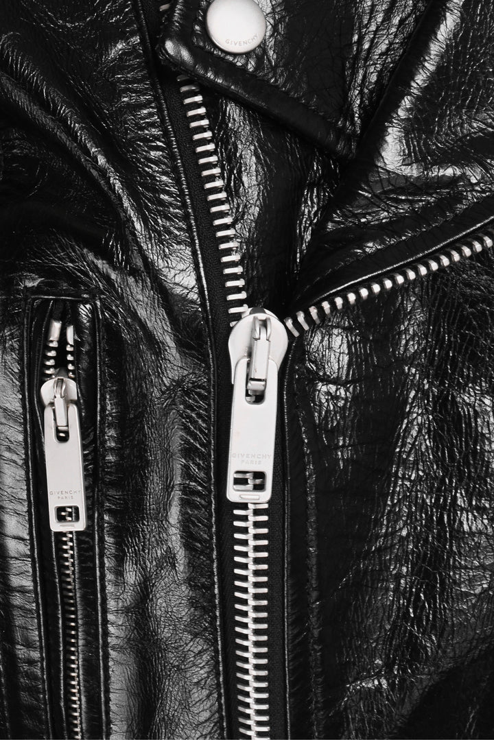 Givenchy Size 8 Studded Leather Biker Jacket