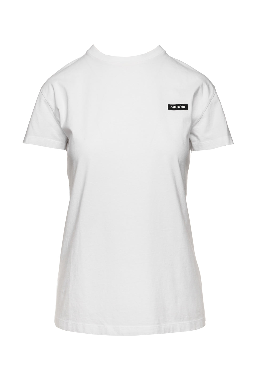 Miu Miu Size S 2024  Logo Cotton T-Shirt
