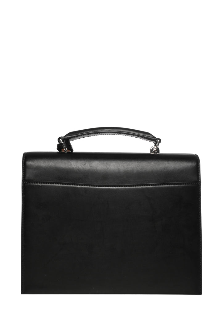 Saint Laurent 2017 Leather Top Handle Babylone Satchel