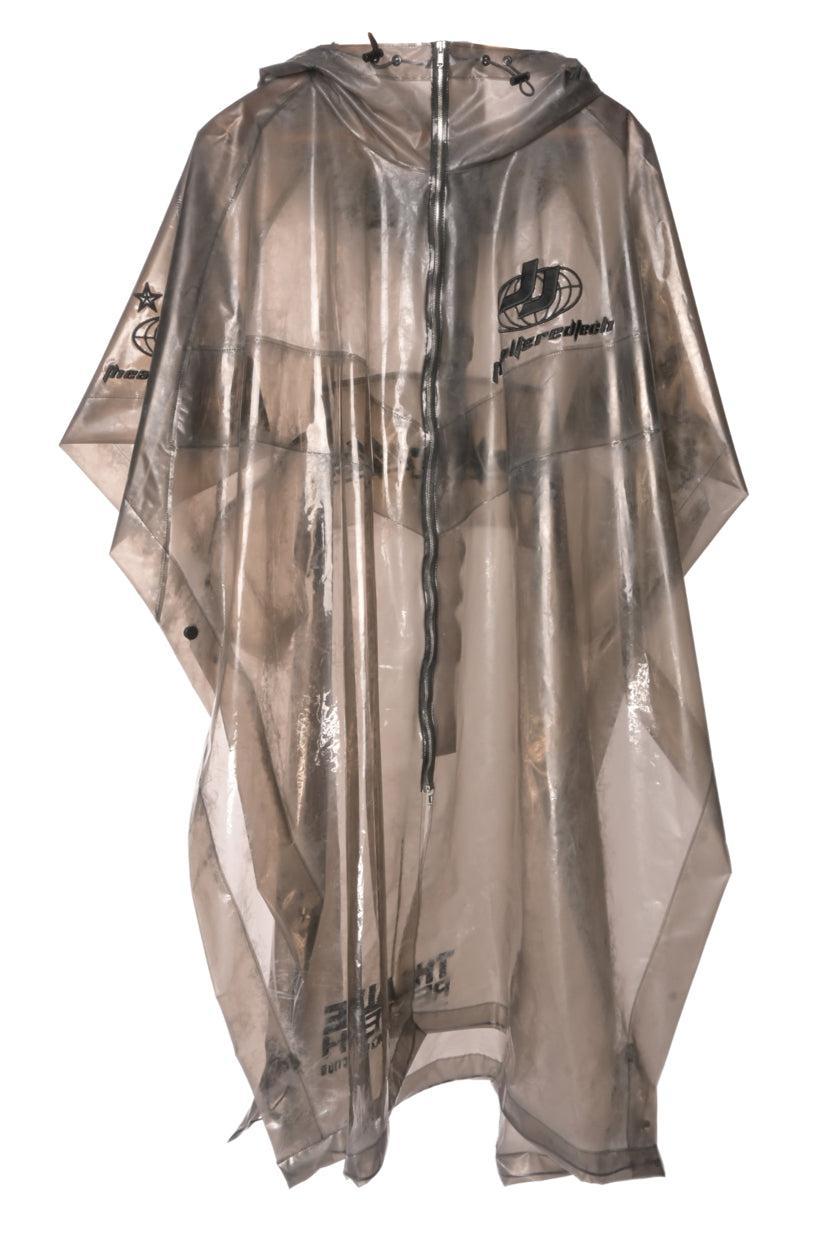 Juun.J Size 48 Men's Embroidered Rain Poncho