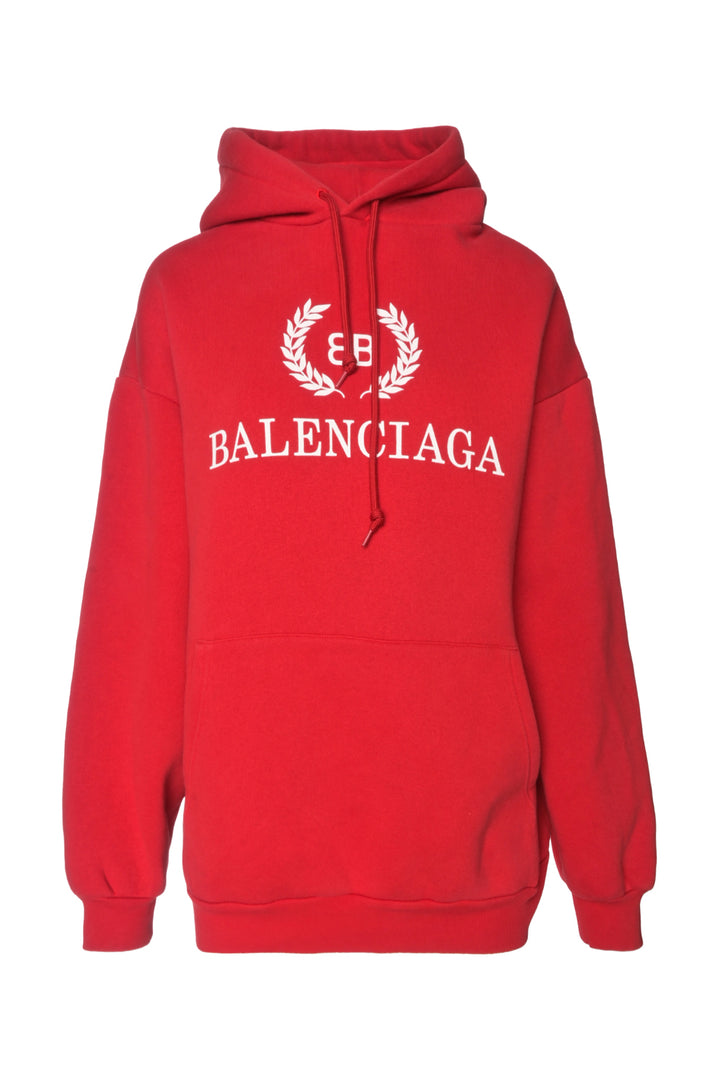 Balenciaga Size S 2018 BB Wreath Logo Hoodie