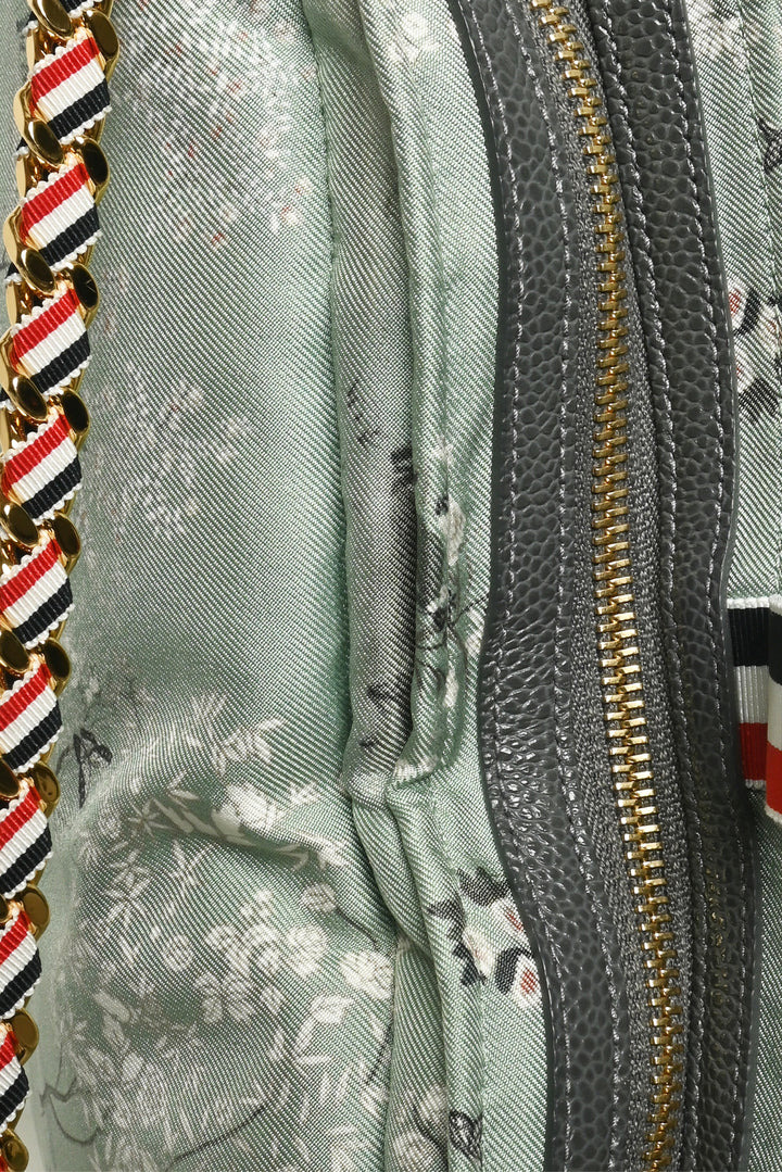 Thom Browne Printed Silk Toile Pillow Clutch With Chain