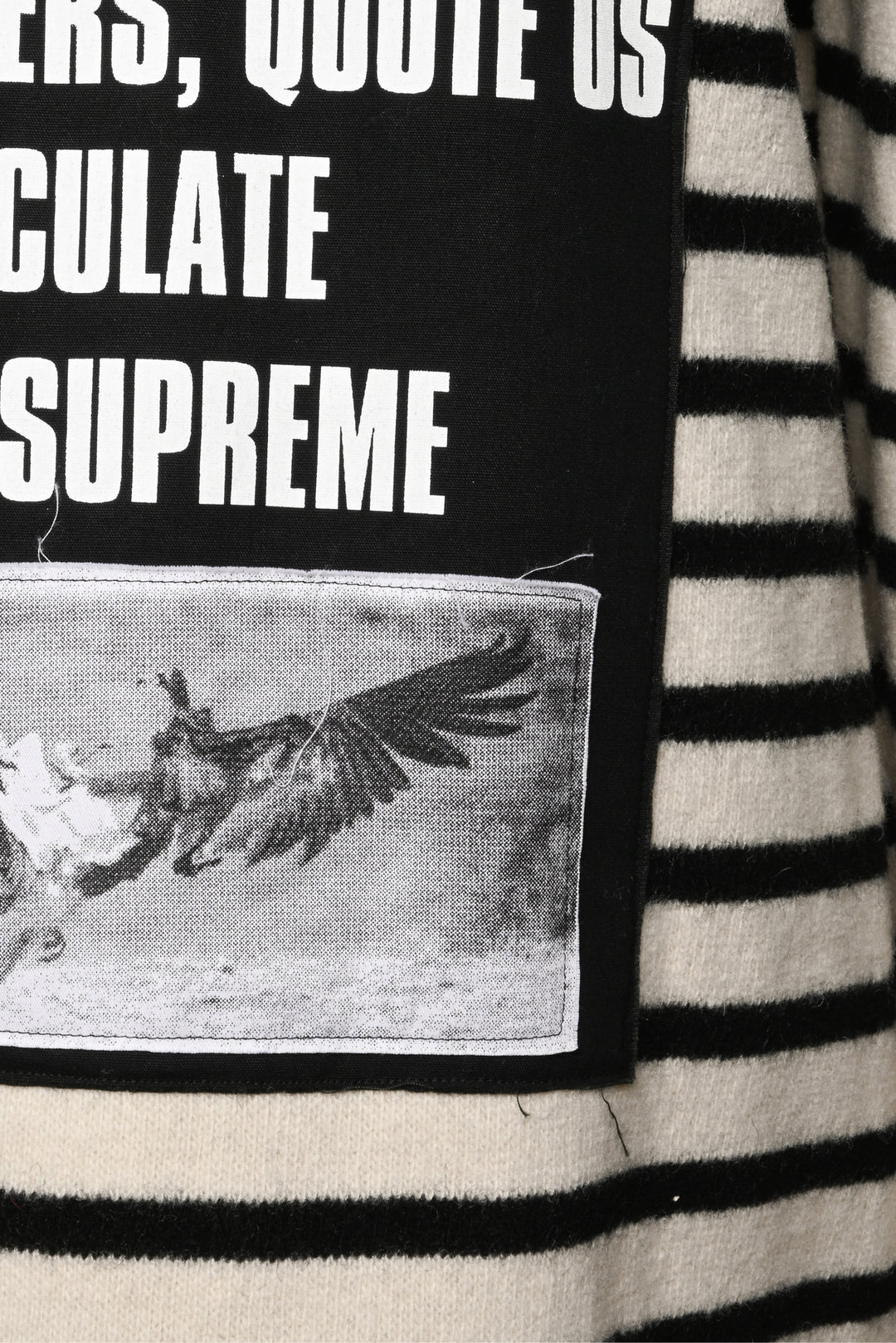 Raf Simons Size S Men's Wool Striped Sweater