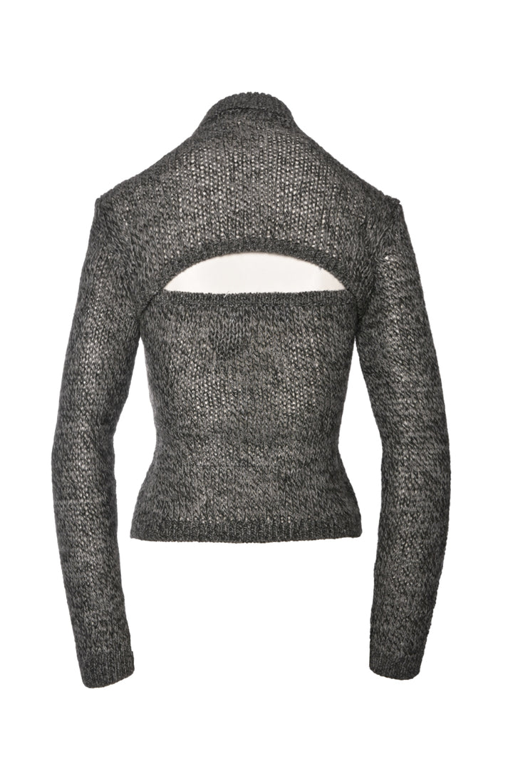 Dolce & Gabbana Size 42 Knit Turtleneck Long Sleeve Shrug w/ Knit Tube Top