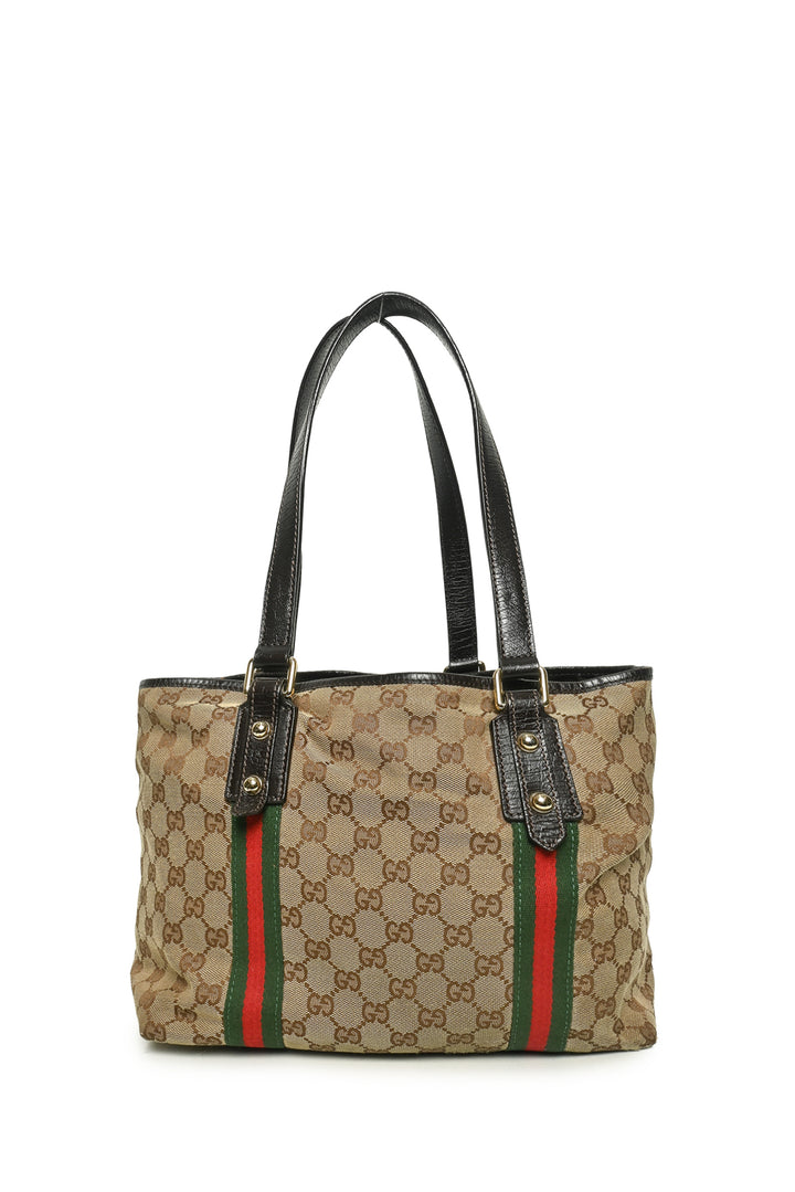 Gucci Vintage GG Web Small Jolicoeur Tote