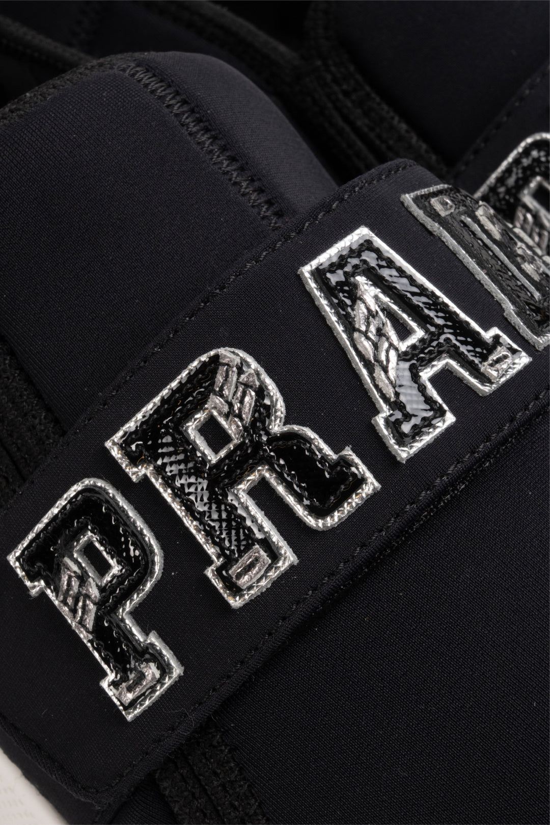 Prada Size 38.5 Logo Neoprene Sneaker