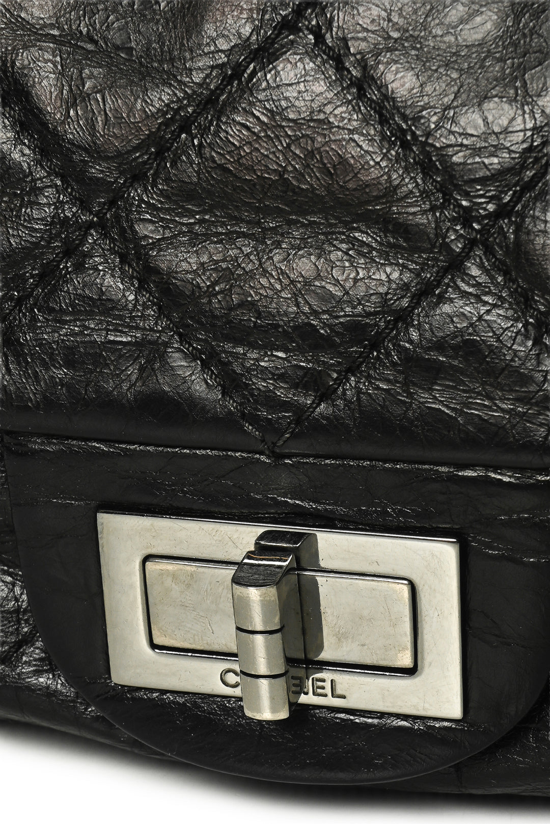 Chanel 2008-2009 Quilted Aged Calfskin 2.55 Reissue Flap Shoulder Bag