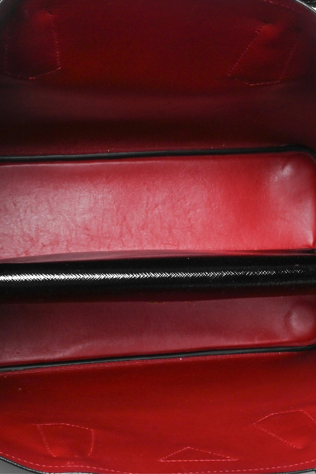 Prada Saffiano Vernice Leather Medium Double Tote
