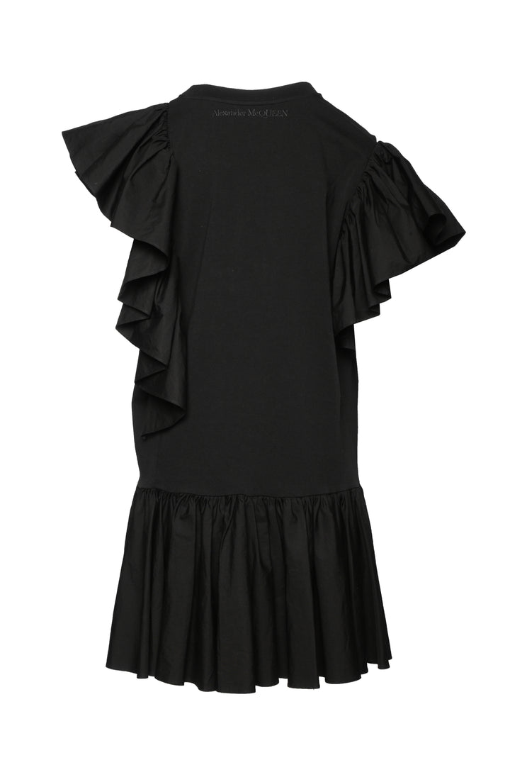 Alexander Mcqueen Size 48 Ruffle Sleeve Dress